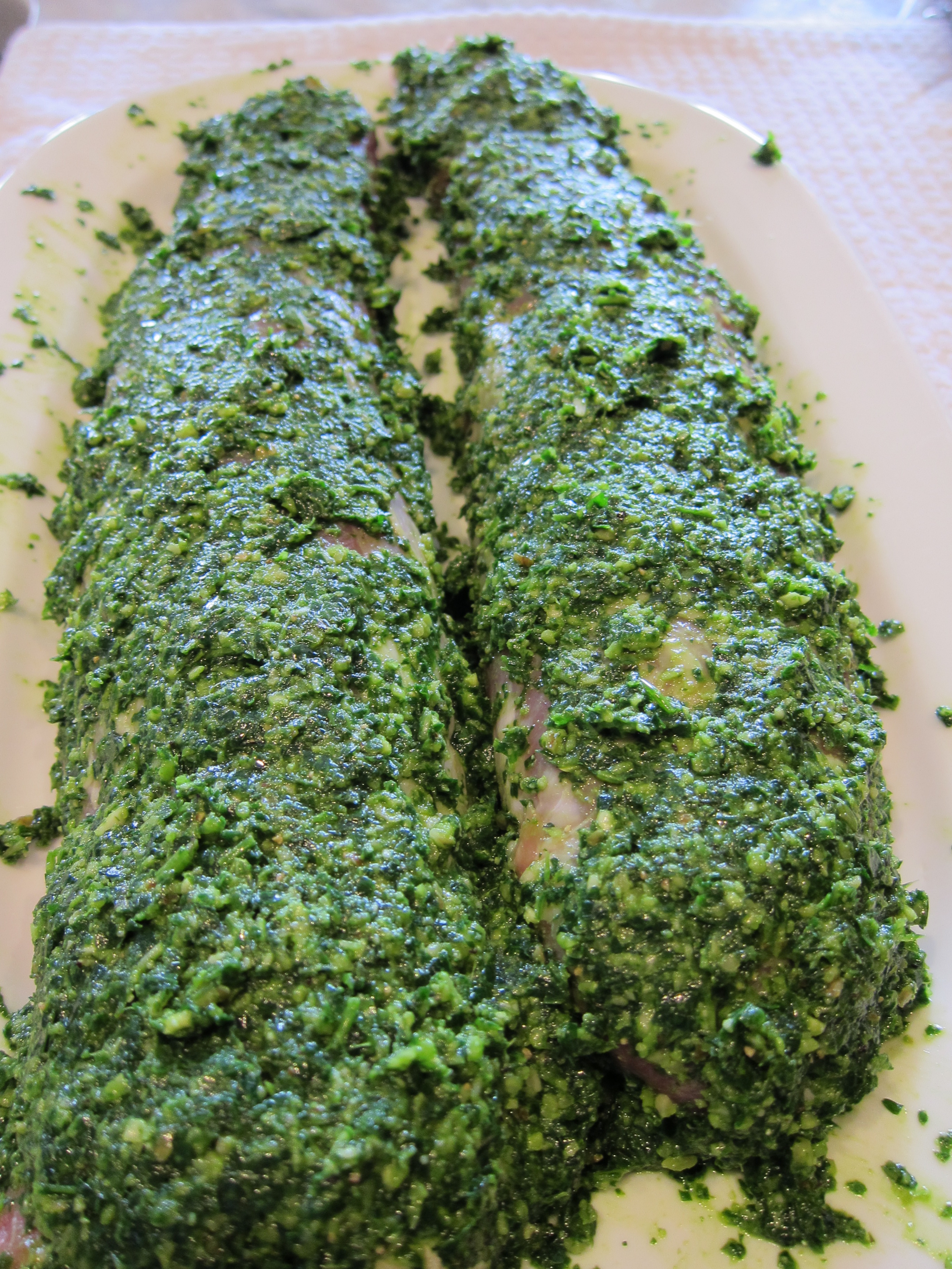 Pork Tenderloin with Pesto Rub