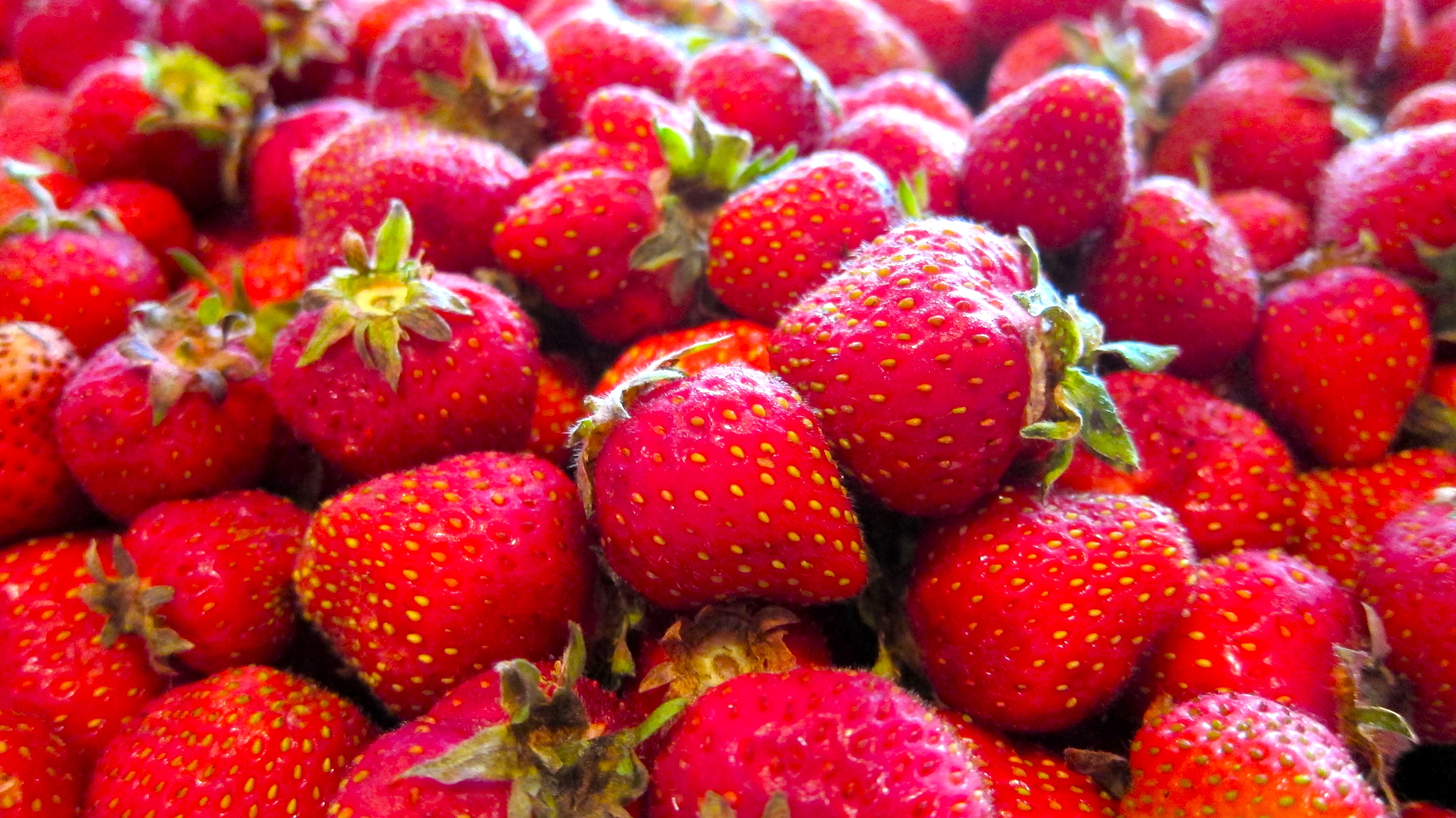 Strawberries with Mint Simple Syrup and Lemon Zest