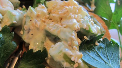 Mary Leverette’s Ladies Lunch Asparagus and Shrimp Rounds