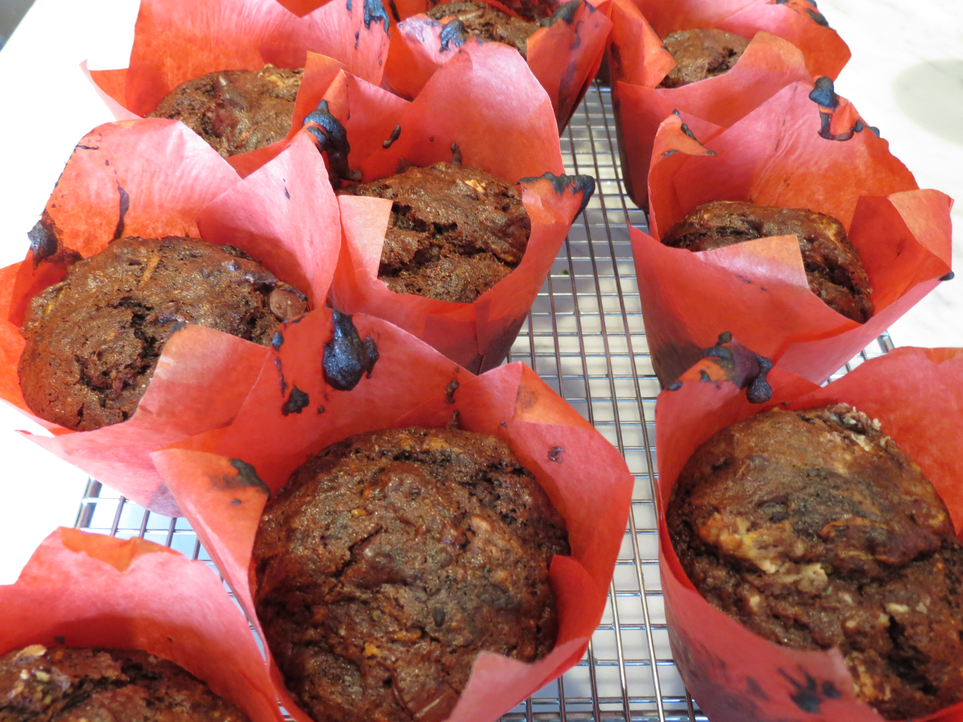 Choco-Zucchini cupcakes