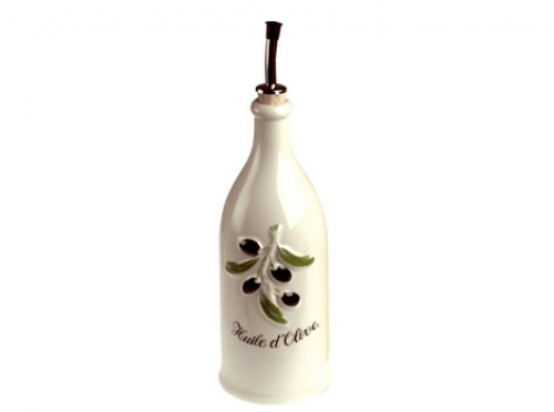 Vinegar or Soap Bottle 16.92 Set of 2 Provence Design Glass Olive Oil 